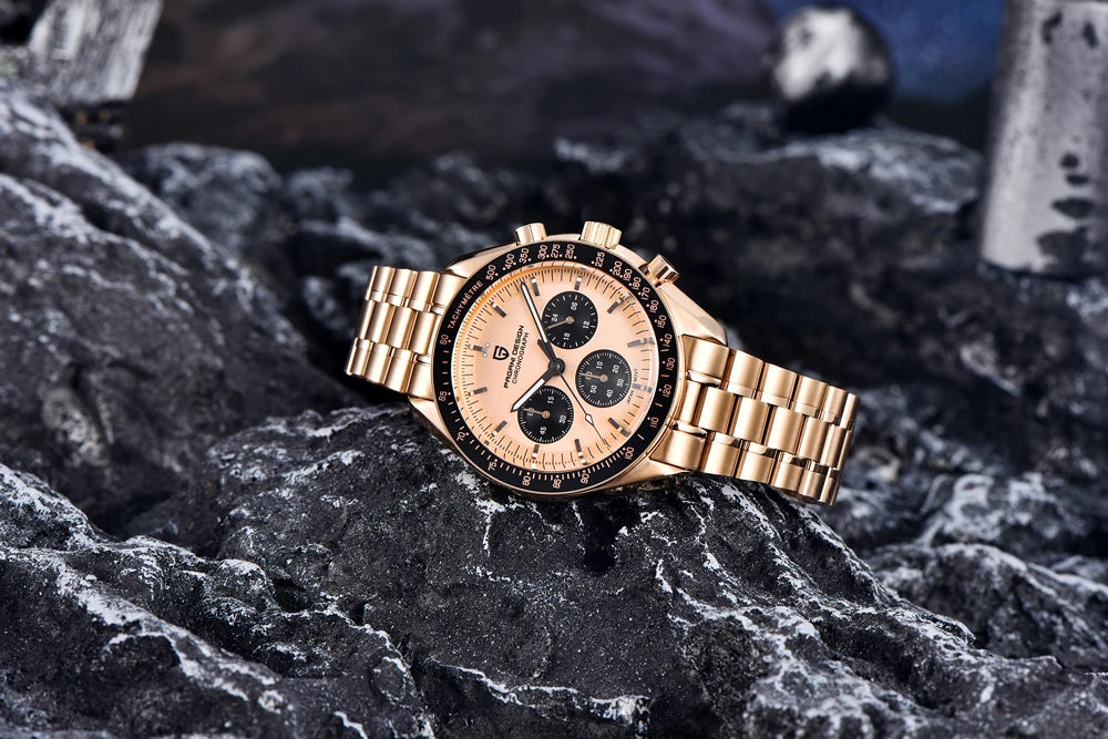 PAGANI DESIGN 2026 New Moon Watch For Men Quartz Multifunction Chronograph Sports Mens Watches Top Brand Luxury Sapphire Mirror