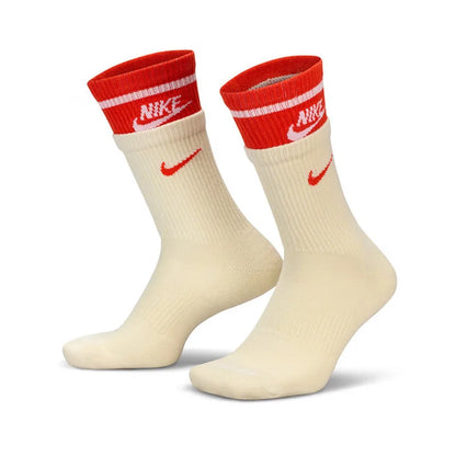 Chaussettes de sport tendance Nike pour homme et femme (confortables et respirantes), lot de 3 DH3822-902