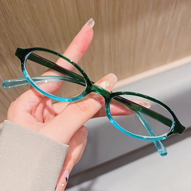1/4pcs New Casual Elliptical Sunglasses Female Multi Color Frame Glasses Fashion Small Frame Design UV400 Sun Glasses Unisex