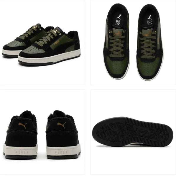Puma Mid Top Low Top Chaussures de skate avec doublure en peluche antidérapante, confortables et chaudes, baskets décontractées 392334-02