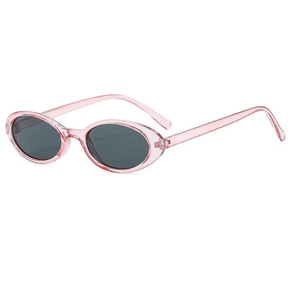 Små ovala solglasögon för kvinnor och män, trendiga, vintage, hiphop, cat-eye, leopardmönster, svarta, punk, UV400, Oculos