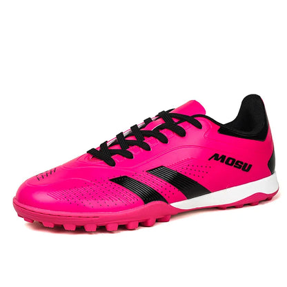 Nuove scarpe da calcio da uomo e donna, scarpe sportive per interni ed esterni con tacchetti lunghi e spezzati per allenamento su tappeto da calcio