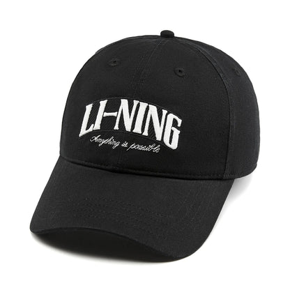 Casquettes de baseball unisexes Li-Ning style sportif 56-60 cm 100 % coton respirant et ajustables LiNing Casquettes de loisirs tendance AMYW127