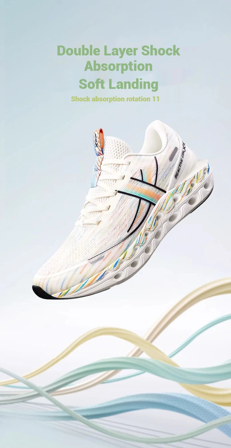 Xtep Reactive Coil 11.0 -juoksukengät miehille – kesäurheilukengät, iskuja vaimentavat, kimmoisat ja pehmeät sneakerit 976219110026