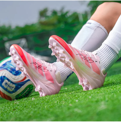 Chaussures de football pour hommes, crampons d'entraînement rapides pour terrain extérieur, chaussures de football à crampons pour terrain synthétique, baskets basses originales unisexes