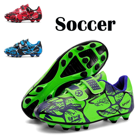 Soccer Cleats for Men and Women Breathable Lightweight Anti-Slip Firm Ground for Outdoor Football Training Match Sports