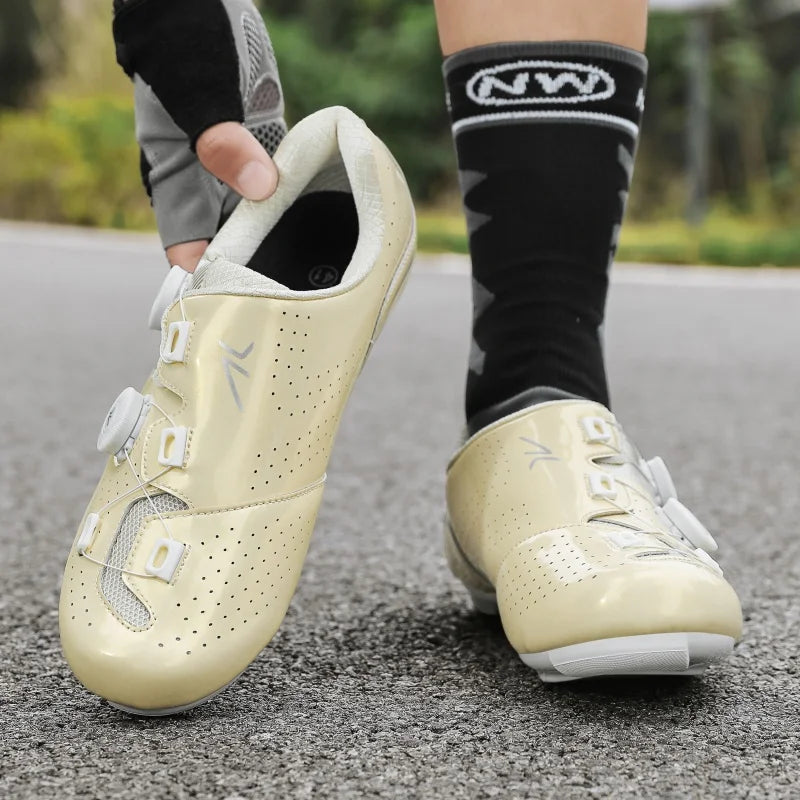 2025 new arrival professional cycling shoes, racing road bike SPD cleat shoes, ultralight self-locking MTB bicycle sneakers unisex