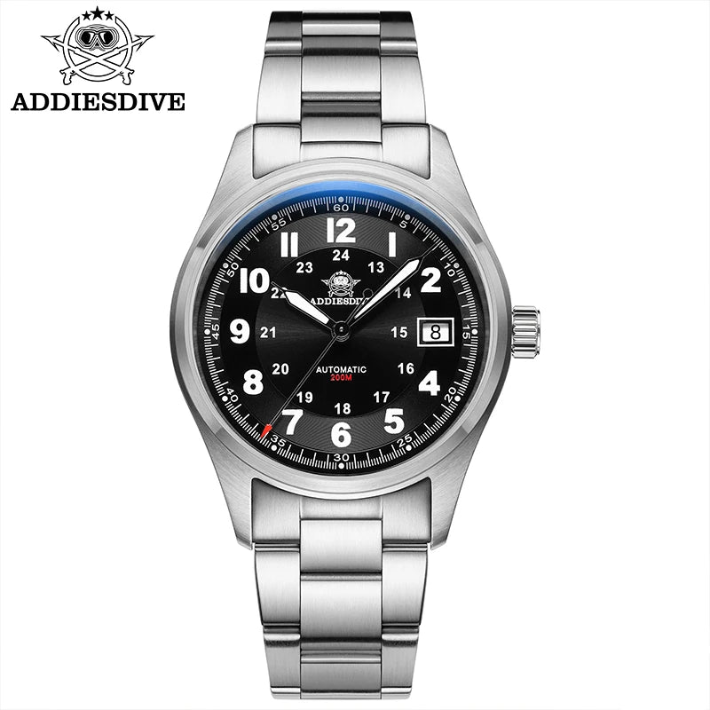 ADDIESDIVE Luxurious Men's Automatic Watch NH35A Mechanical Watch Sapphire Glass 200m Waterproof Analog Luminous Watches AD2048