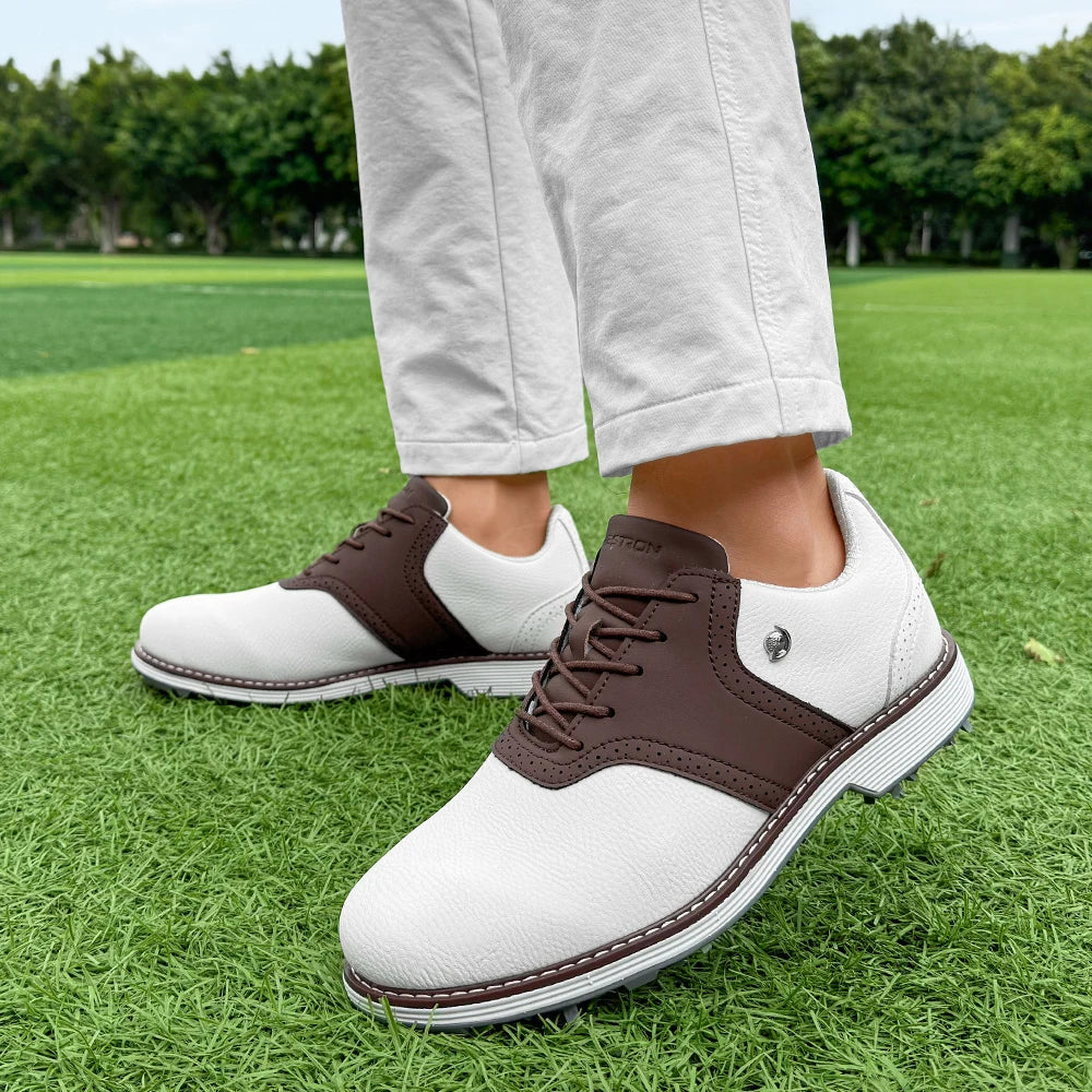 New Men Golf Shoes, Professional Golfers Shoes, Waterproof Comfortable Golf Footwear, Non-Slip