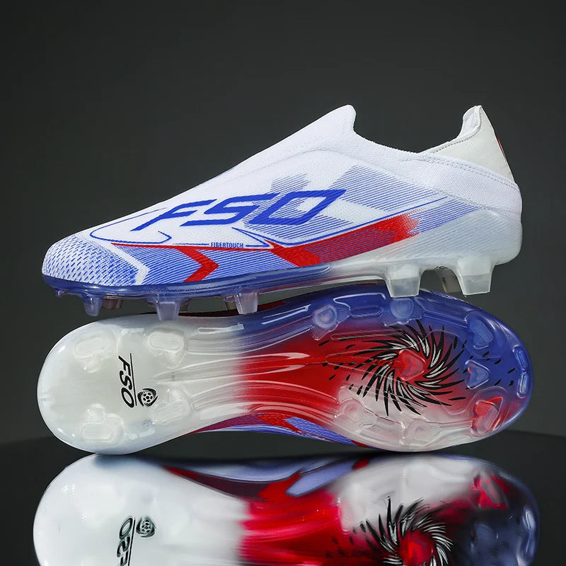 Nouvelles chaussures de football pour hommes, crampons de gazon très vendus, chaussures de football respirantes, chaussures de match de haute qualité, baskets antidérapantes pour garçons, légères pour l'extérieur