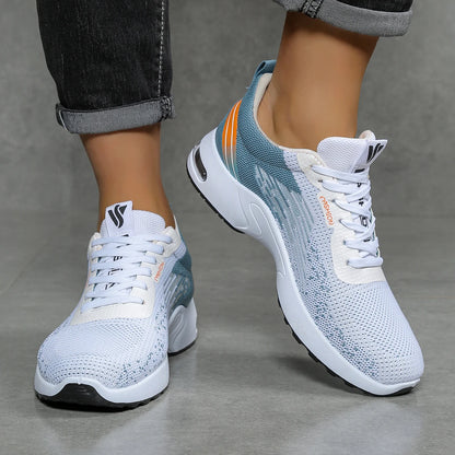Zapatos para hombre, calzado casual para hombre, malla transpirable, amortiguación de aire, suela suave, zapatillas deportivas modernas con bloques de color