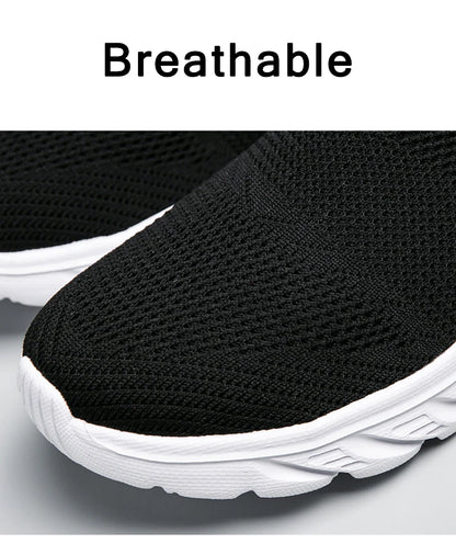 Breathable Men Casual Shoes Slip on Male Vulcanized Shoes Lightweight Men's Casual Sneakers Soft Anti-slip Flats Outdoor Loafers