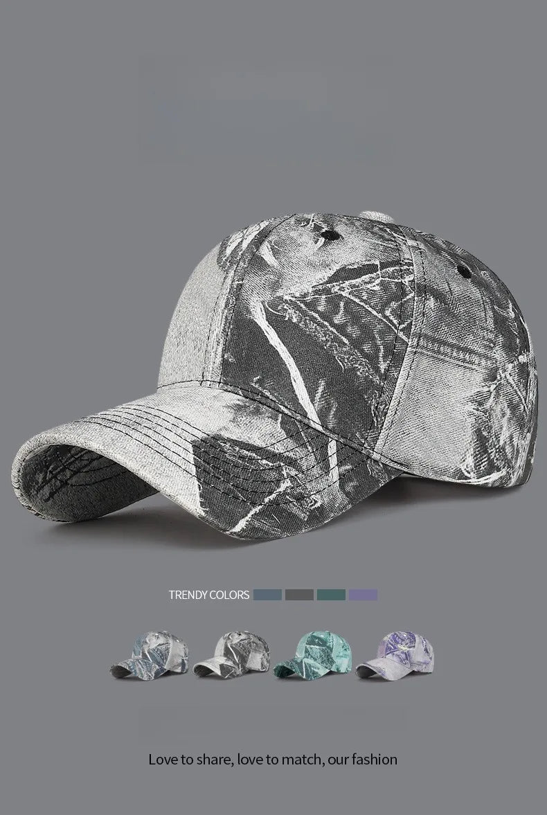 Mode Femmes Hommes Casquette de baseball en coton délavé pour homme et femme, style rétro, toutes saisons, sports de plein air, casquette snapback pour femmes et hommes