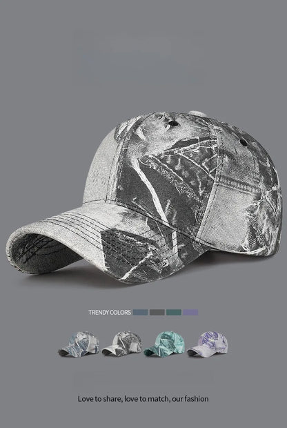 Mode Femmes Hommes Casquette de baseball en coton délavé pour homme et femme, style rétro, toutes saisons, sports de plein air, casquette snapback pour femmes et hommes