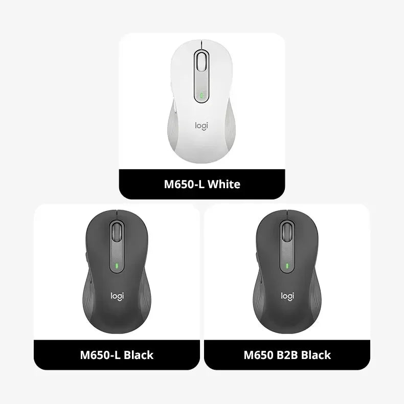 Logitech M650 M650L Wireless Bluetooth Silent Mouse Office Laptop Sensor Technology Advanced Optical Programmable Buttons Mice