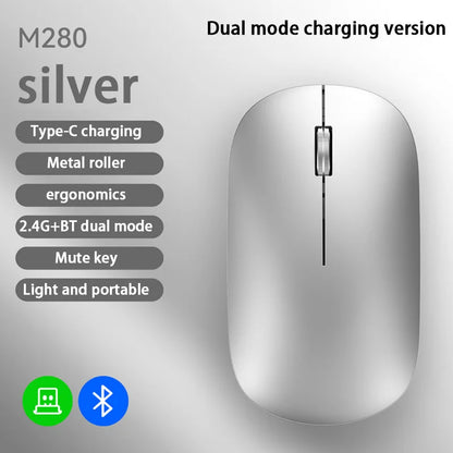 Lenovo Bluetooth Wireless Mouse 2.4G Dual Mode DPI Adjustable Type-C Rechargeable Silent Ergonomic Portable Office Mouse 2026 ﻿