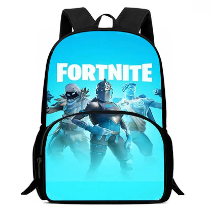 Kinder-Rucksack-Set im angesagten Gaming-Design mit Lunchbag und Federmäppchen, große Kapazität, Schultaschen für Jungen und Mädchen, ideales Geschenk F-FortniteS