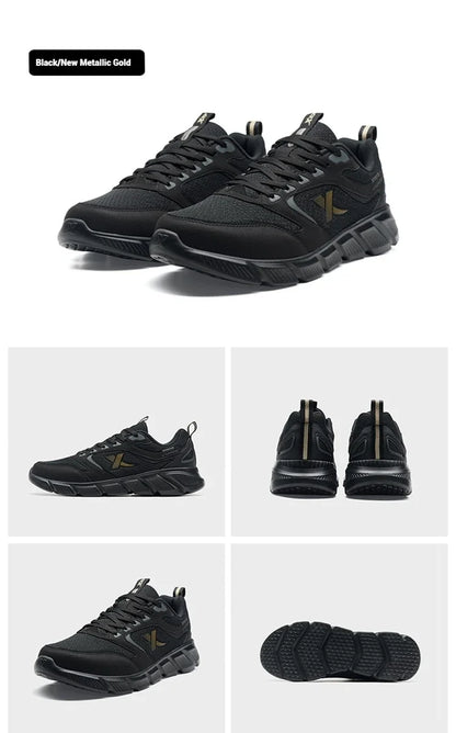 Zapatillas de running Xtep para hombre de verano, de malla transpirable, resistentes al desgaste, deportivas, ligeras, casuales juveniles, con amortiguación 875219110065