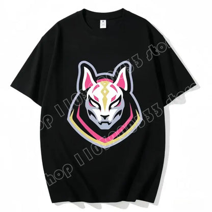 Fortnite Rundhals-T-Shirt für Erwachsene, unisex, Gaming-Dance-Mode, neu, aus reiner Baumwolle, kurzärmeliges Oberteil, perfekt für Freizeit und Urlaub