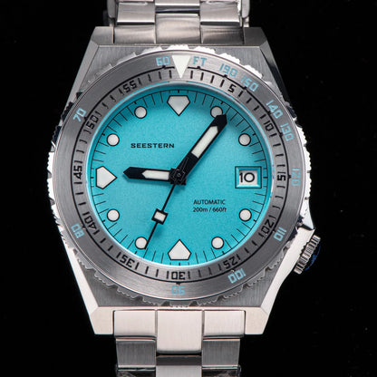 SEESTERN SUB600T V3 Mens Watch Automatic Diving Sapphire Wristwatch NH35 Movement Ceramic Bezel Luminous Date Jubilee Waterproof