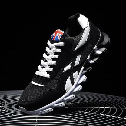 Brand Trend størrelse 46 47 48 slidstærke fitness-sneakers til mænd med støddæmpning, tyk sål og åndbare udendørs løbesko til mænd