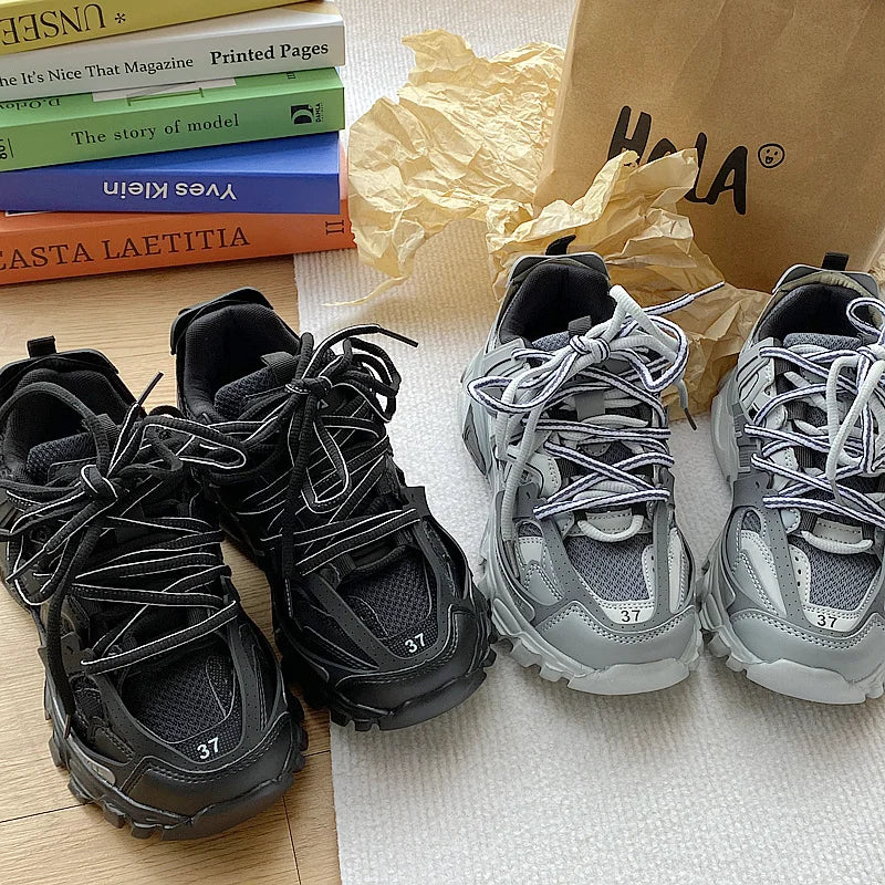 Brand Design Sneakers for Men, Fashion New Men's Chunky Sneakers, Male and Female Dad Shoes, Trendy Girls' and Boys' Casual Sports Shoes