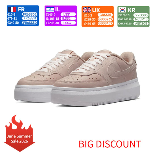 Nike Court Vision Alta Women's Low-Top Basketball Sneakers in Pink DM0113-600