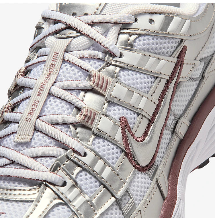 Nike Authentic P-6000 Damen-Sneaker mit niedrigem Schaft und Schnürung, verschleißfest, für den täglichen Freizeitgebrauch BV1021-110