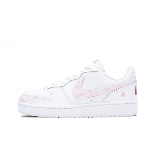 Custom Sneakers Nike Court Borough Low Vanilla Cream Cute Aesthetic Sweet Girlish Style Fashion Versatile Low-Top for Women