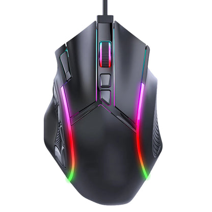 Gaming Mouse RGB Wired Mouse 12800DPI 12 Keys Macro Definition Computer Replacement Accessories Photoelectric Working
