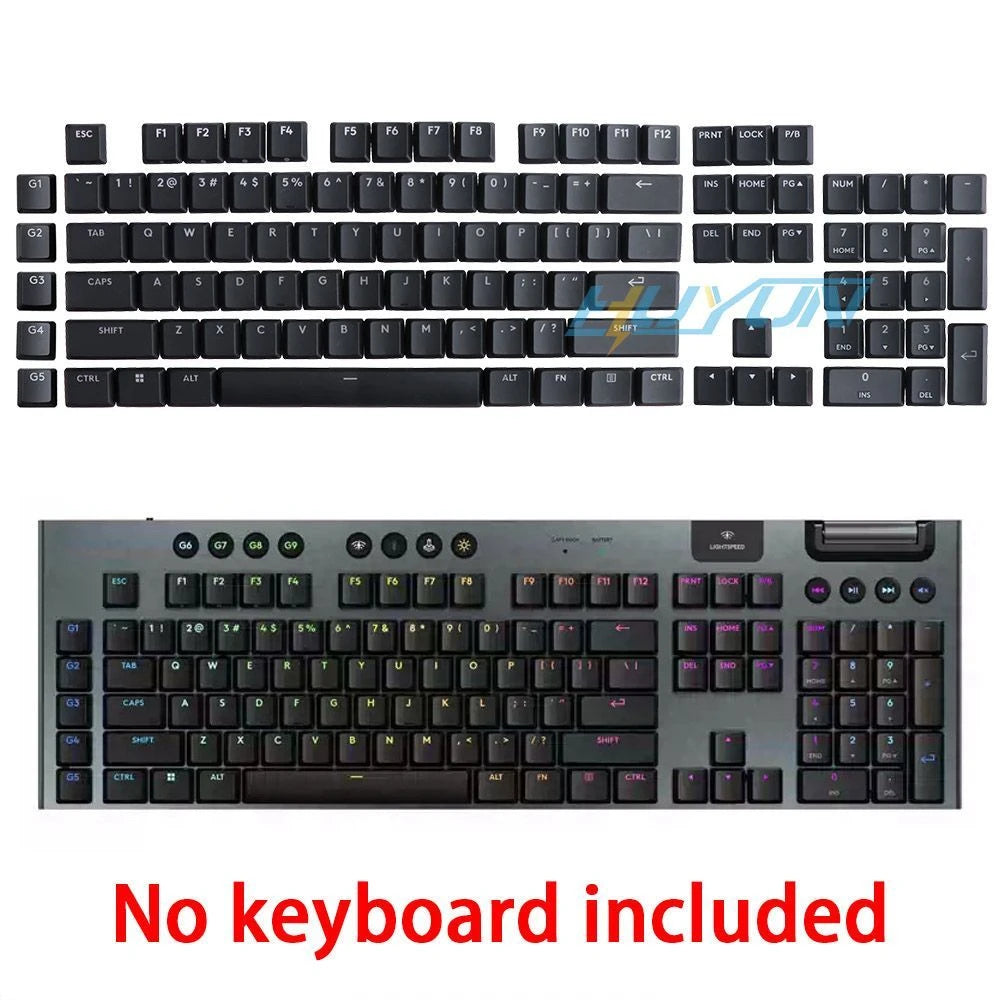 G915 913 TKL G815 G813 Textured Anti Slip Transparent Backlit Keycap, Suitable for Logitech Mechanical Keyboard