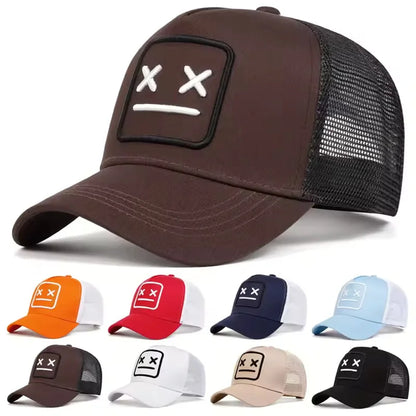 Casquettes de baseball unisexes XX brodées, à filet, ajustables, décontractées, pour le printemps et l’été, avec protection solaire