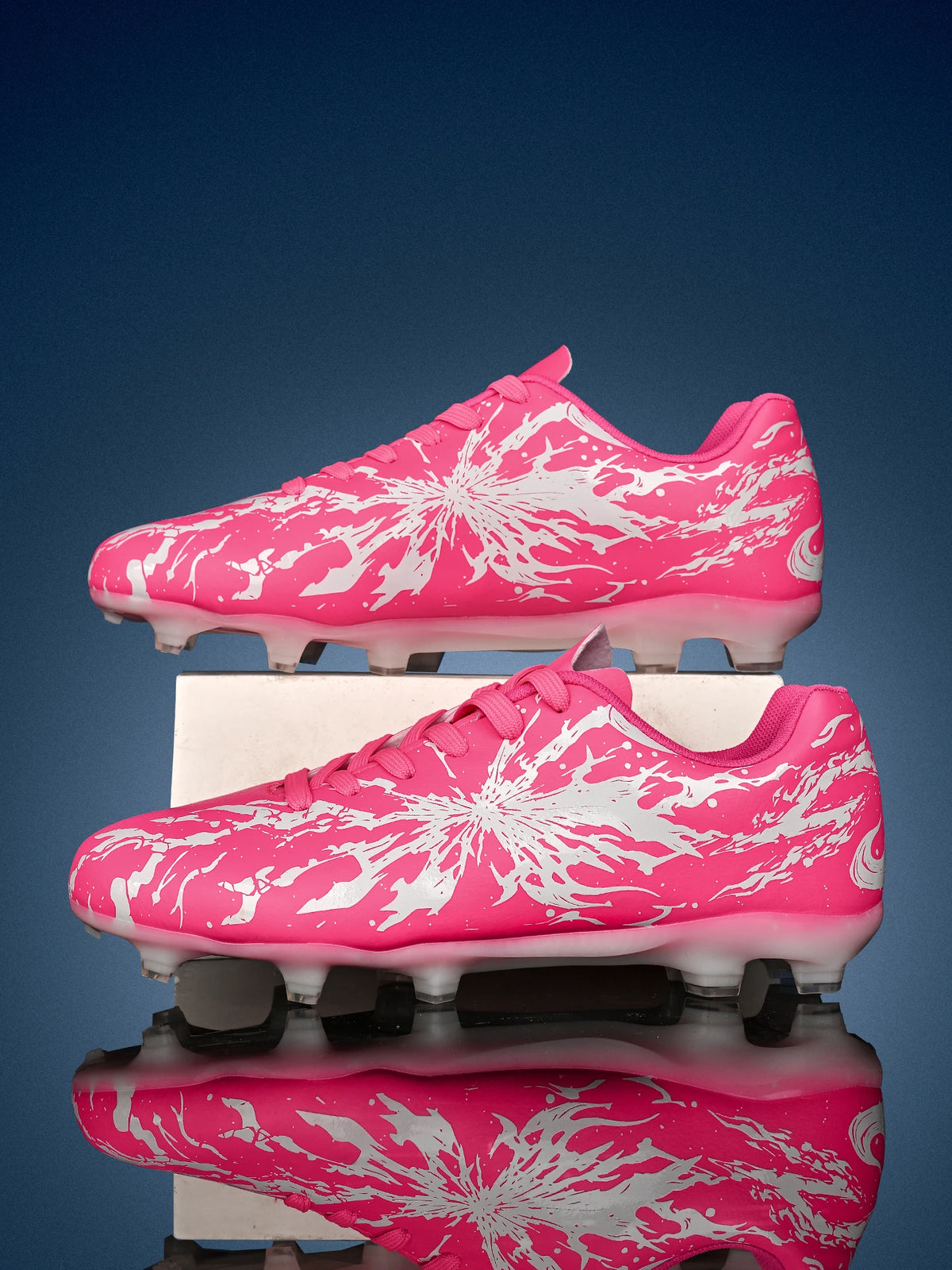 Chaussures de football pour hommes AG/FG pour terrain ferme, crampons en caoutchouc antidérapants, respirantes en PU, pour adultes, pour la pratique et la compétition de football en extérieur.