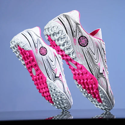 Kids Youth Soccer Cleats Football Shoes Men Non Slip Breathable Lightweight Training Sneakers Boys Children Football Match Boots