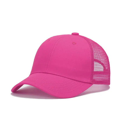 Casquette de baseball pour homme et femme, casquette d'été d'extérieur, casquette de soleil camouflage, casquette en maille respirante, couleur unie, casquette snapback, casquette pour homme