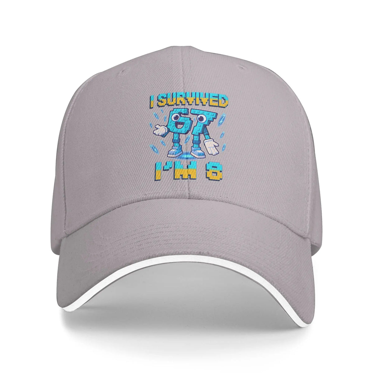 Unisex 8-års fødselsdag „I'm 8 Year Old Six Seven Bruh 6 7 Brainrot Meme Hat“ solbaseballkasketter Nye baseballkasketter Solcremehatte