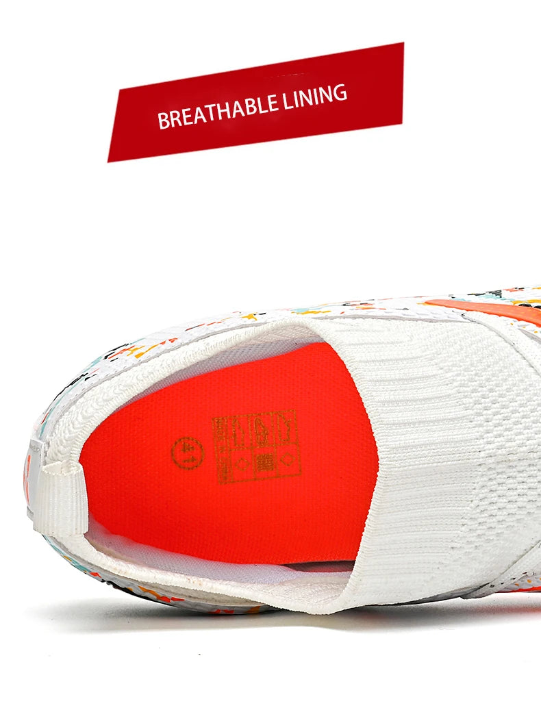 Botas de fútbol LiXingMing para hombre, blancas, profesionales, de caña alta, tacos de fútbol society, calzado de fútbol antideslizante para partido y entrenamiento