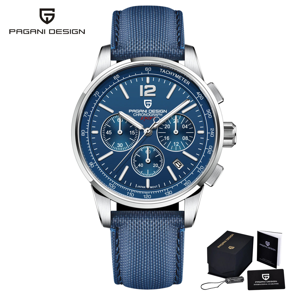 Pagani Design VK63 Fashion Men's Quartz Watches 41MM Top Sapphire Waterproof Sport 10 Bar Watch for men reloj hombre
