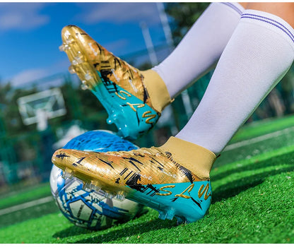 Chaussures de football montantes pour hommes, crampons professionnels pour terrain de football, baskets athlétiques pour adolescents, entraînement de football 2026