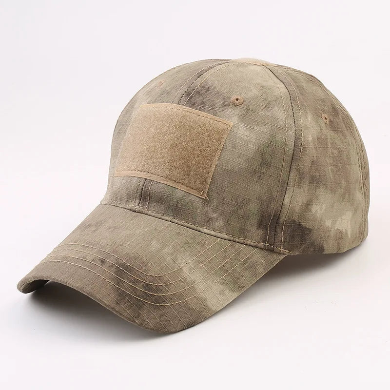 1 pz. Cappellini da baseball mimetici tattici da outdoor per soldati, da combattimento e paintball, cappellino regolabile, cappellini estivi con chiusura a scatto per uomo e donna