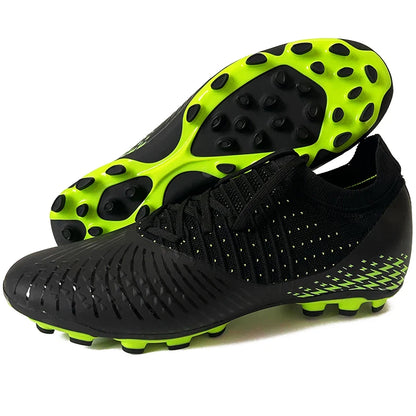 Men Football Cleats Fashion Youth Soccer Shoes Knit Football Training Trainers Breathable Society Campo Non-Slip Sports Footwear