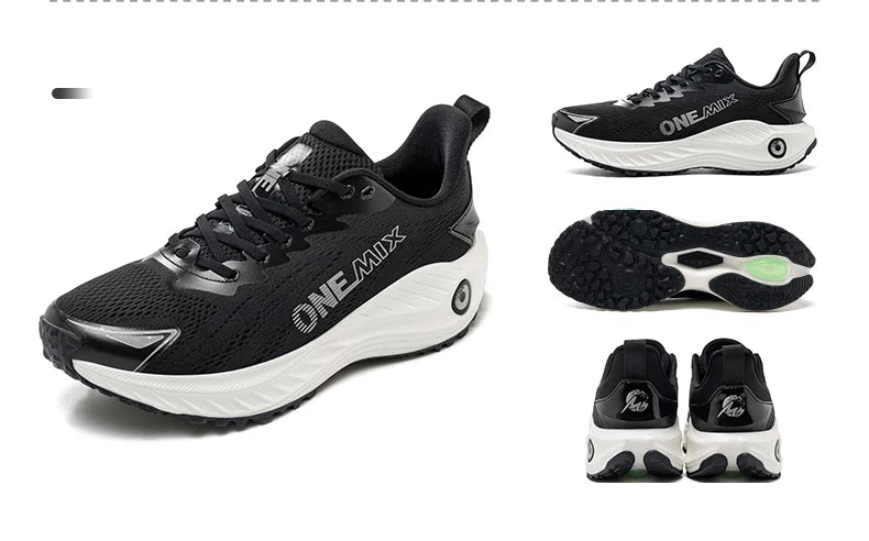 ONEMIX casual hardloopschoenen, ademende zomer-joggingschoenen voor heren, lichte gymschoenen voor dames, outdoor sportschoenen voor heren met demping