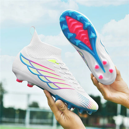 Scarpe da calcio professionali da uomo, sneakers sportive outdoor, scarpe da calcio per adulti, tacchetti da calcetto Society, ultraleggere per allenamento calcistico