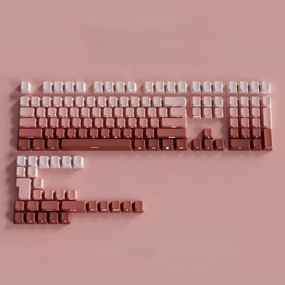 2025 Original Daylight Keycaps PTB Translucent, Side-engraved Oem 136 Keys, Customized To Fit 60/84/98/108 Mechanical Keyboards.
