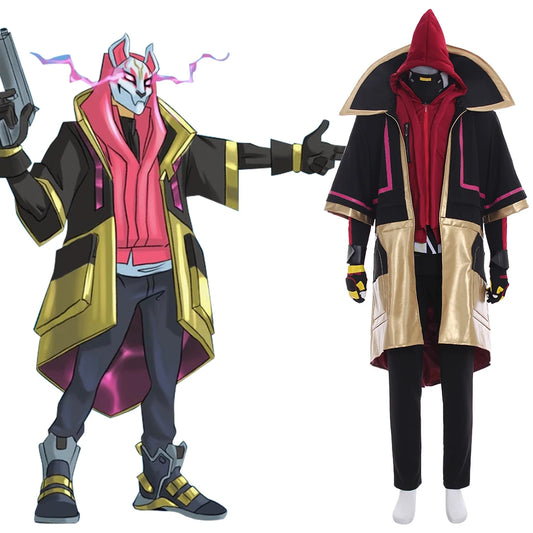 Game Drift Cosplay Costume For Men Fancy Battle Uniform Full Set Halloween Carnival Party Disguise Fighting Outfits
