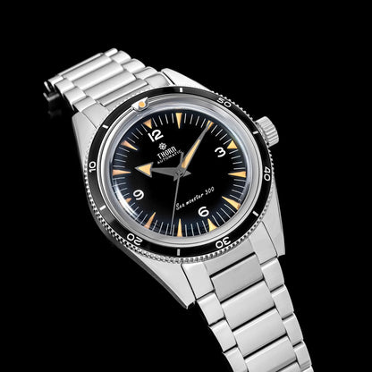 New THORN T026 Automatic Watch 38mm Sapphire 316L Stainless Steel PT5000/Swiss Ronda Movement Vintage Style Luminous Men's Watch