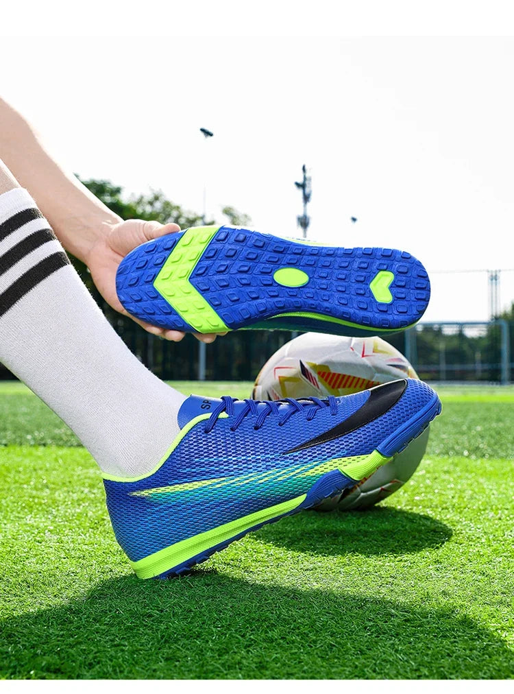 Bottes de Football pour hommes, chaussures de stade à ongles longs, confortables, de haute qualité, antidérapantes, pour Match de société professionnelle