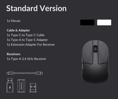Keychron M4 Wireless 2.4GHz & Bluetooth USB Wired Optical Mouse Type-C Wired Mice