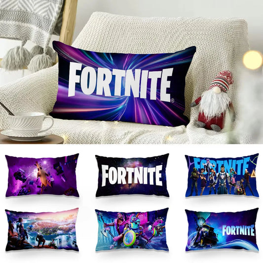 Game Fortnites luxuriöser rechteckiger Kissenbezug mit beidseitigem Druck, Sofakissenbezug für Bettseite, Sofa und Raumdekoration fürs Zuhause