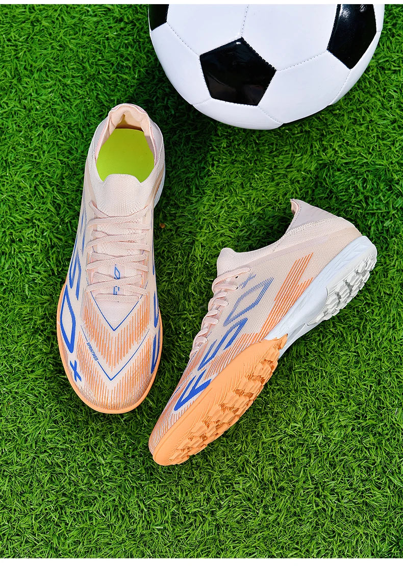 New Men Sneakers Match Grass Cleats High-quality Soccer Shoes Futsal Football Boots Non-Slip Indoor Hot-selling High-top Outdoor